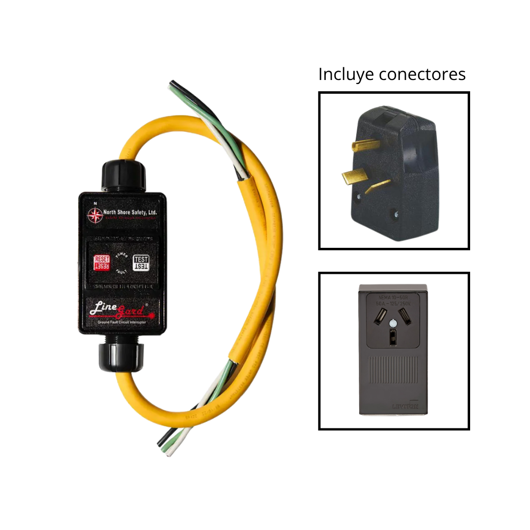 CABLE EXTENSION GFCI 220 V + CONECTORES