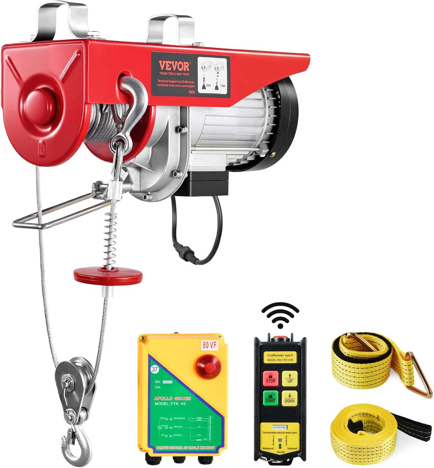 POLIPASTO ELÉCTRICO (TECLE) 1760 LBS / 800 KG - VEVOR
