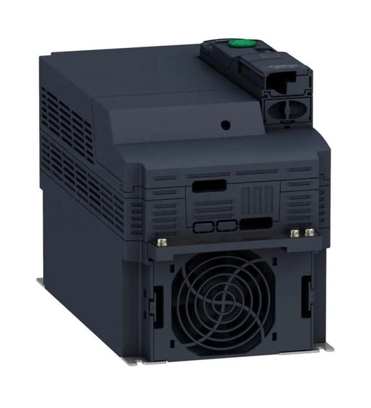 Schneider Electric ATV320D11N4B Altivar Machine ATV320 formato Book - Vista lateral con conexiones