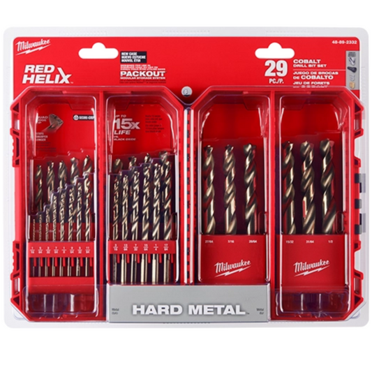 MILWAUKEE COBALT DRILL BITS SET