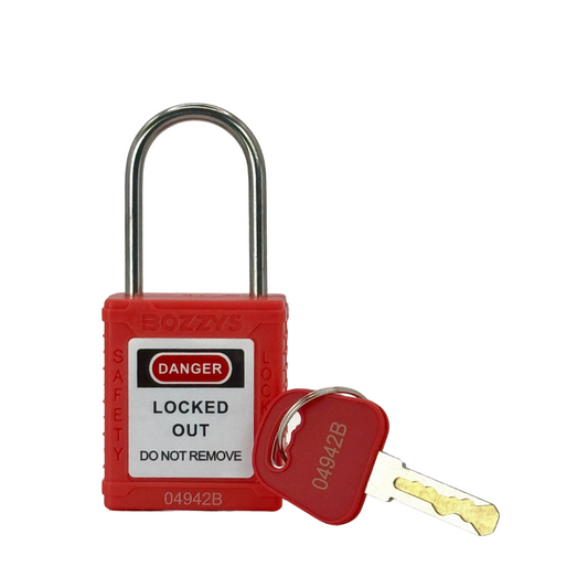 NYLON SAFETY LOCKOUT PADLOCK - 4 MM SHACKLE