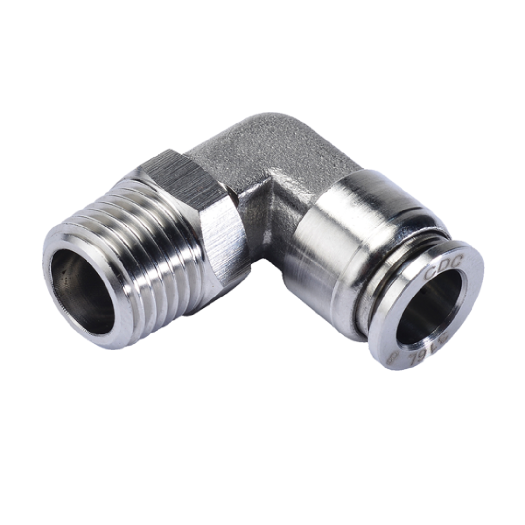 RACOR TIPO CODO INOXIDABLE