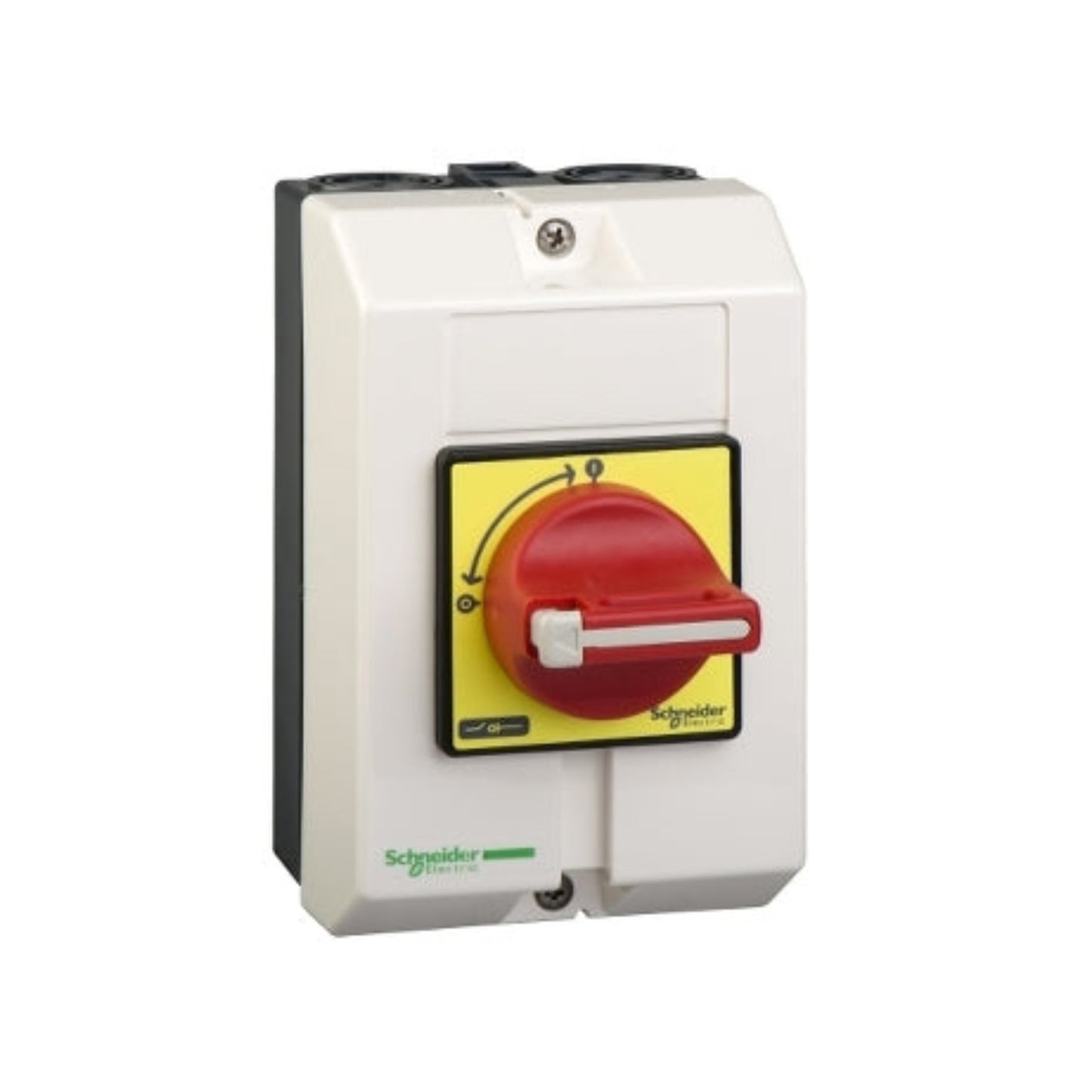 Schneider Electric VCF1GE Square D Interruptor Seccionador Tripolar 25A 690V IP65 Paro de Emergencia - Vista frontal