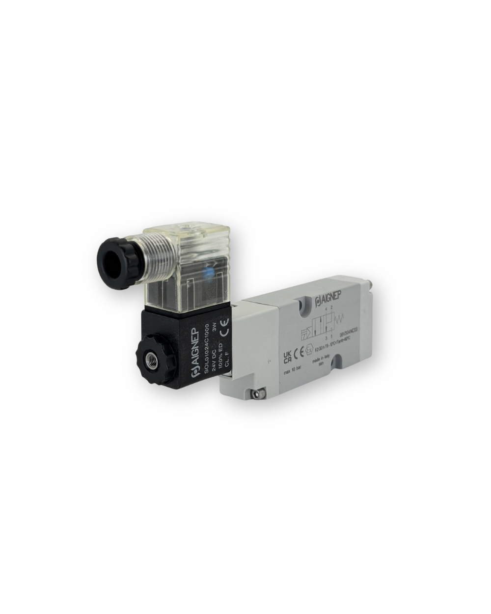 ELECTROVÁLVULA NAMUR DE 1/4" AIGNEP – 5/2 VÍAS