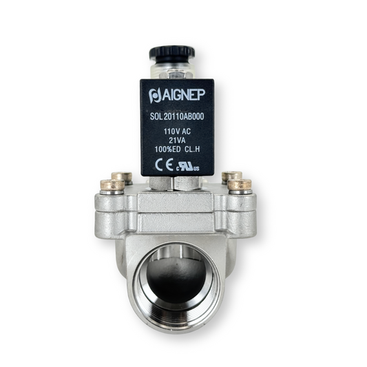 VALVULA SOLENOIDE DE ACERO INOXIDABLE - AIGNEP X3F