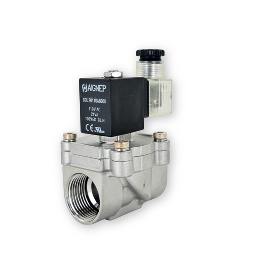 VALVULA SOLENOIDE DE ACERO INOXIDABLE - AIGNEP X3F