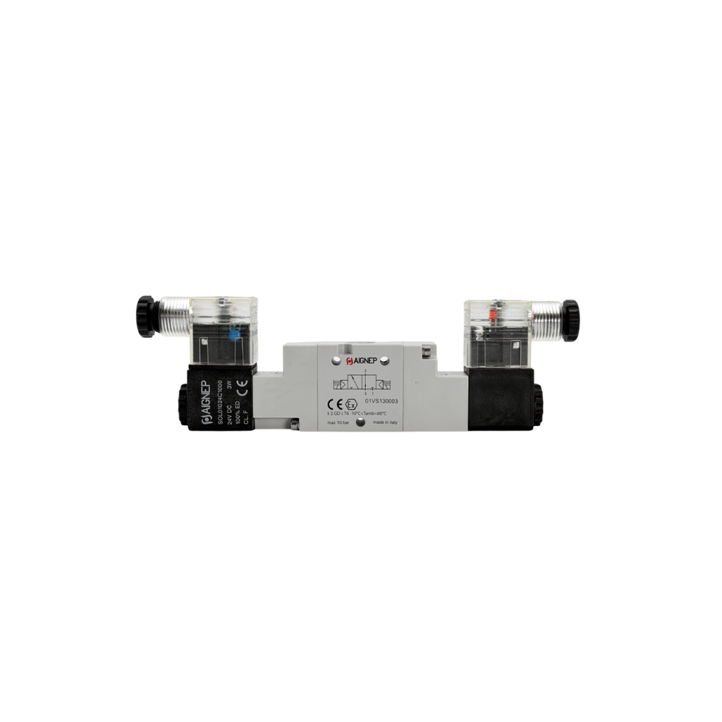 ELECTROVALVULA 1/4" - 3/2 VIAS, BIESTABLE + BOBINA | AIGNEP