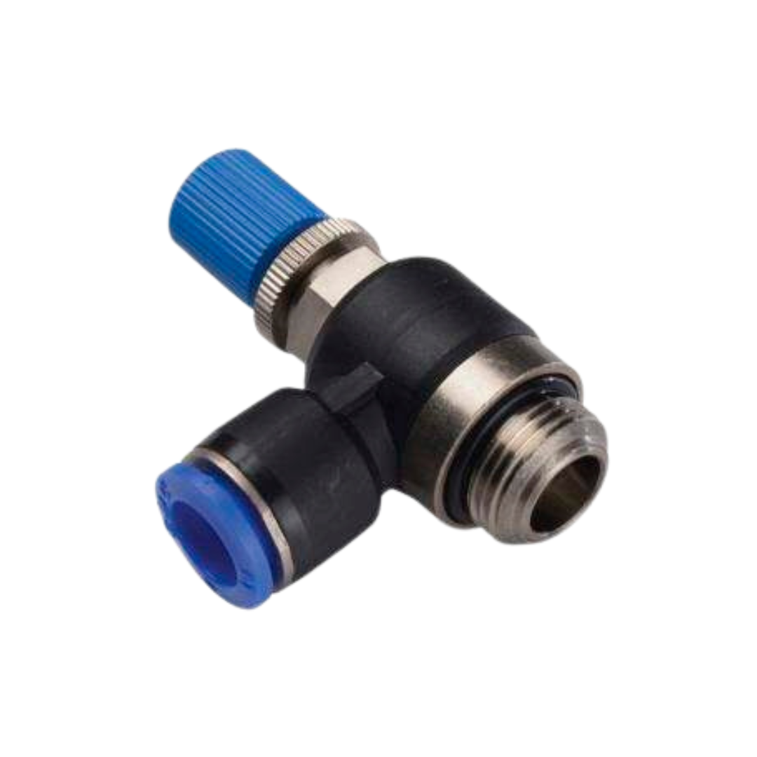 Regulador de Caudal con Rosca Corta | CDC Pneumatics
