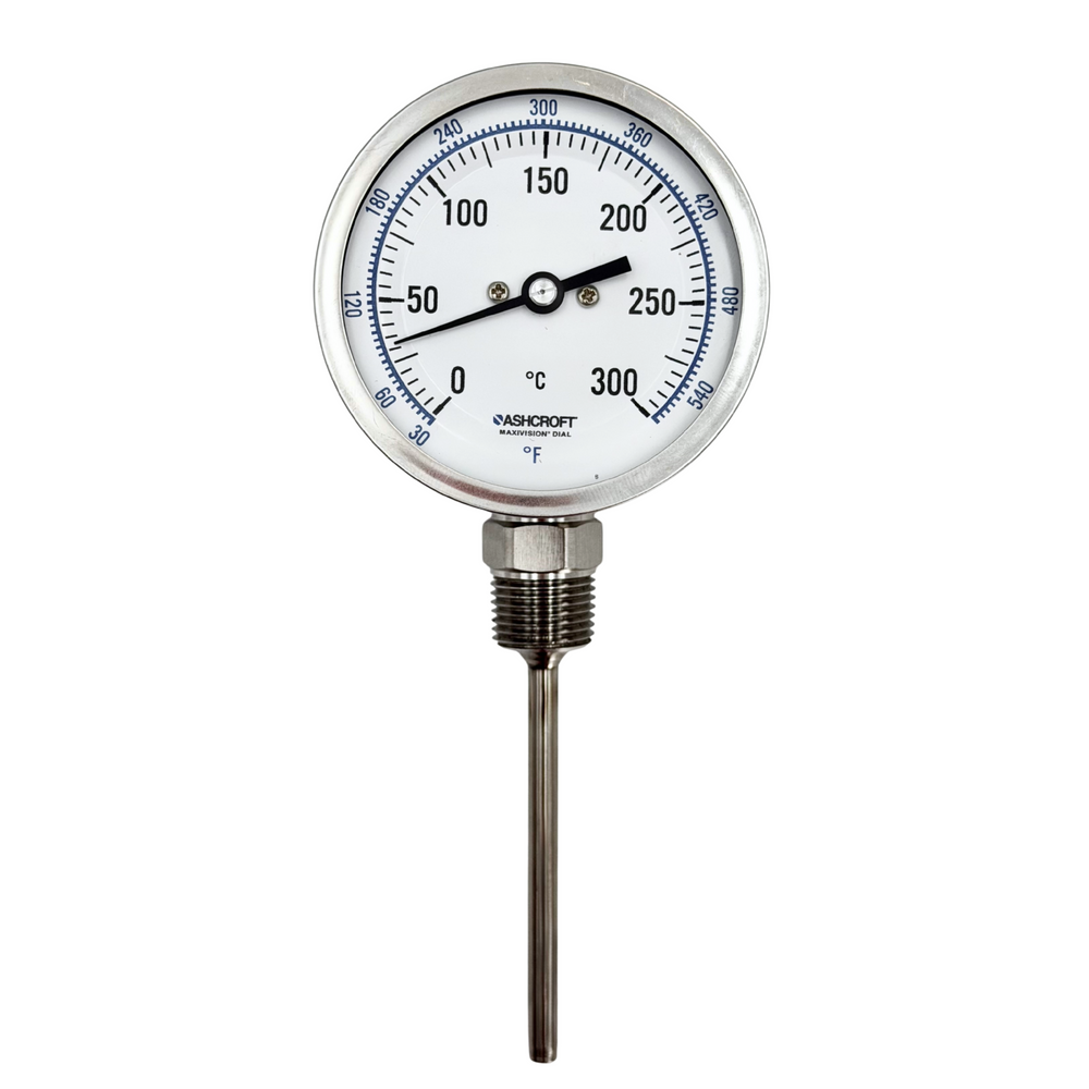 TERMOMETRO DE ACERO INOXIDABLE 1/2" NPT | ASHCROFT MODELO EI