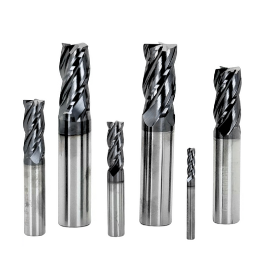 FRESA PLANA DE CARBURO DE TUNGSTEGNO 4 FILOS - PULGADAS