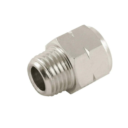 Adaptador de roscas BSP NPTF Aignep - Vista frontal