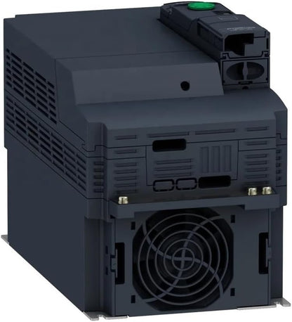 Schneider Electric ATV320D11N4B Altivar Machine ATV320 formato Book - Vista lateral con conexiones