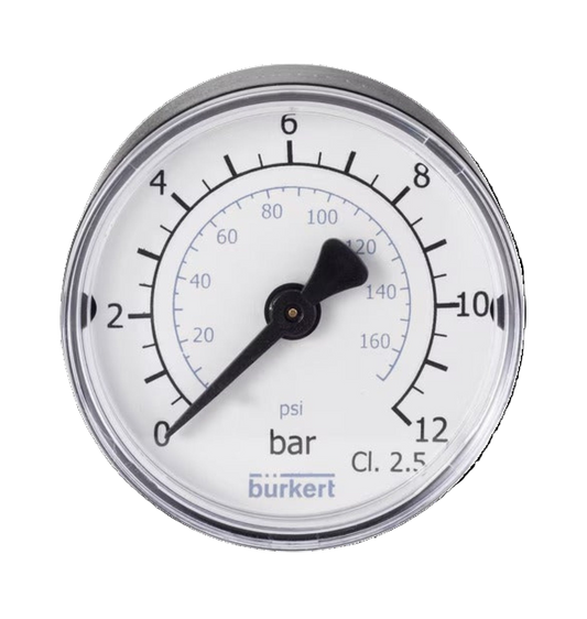 MANOMETRO TRASERO 1/4" NPT - BÜRKERT 772138