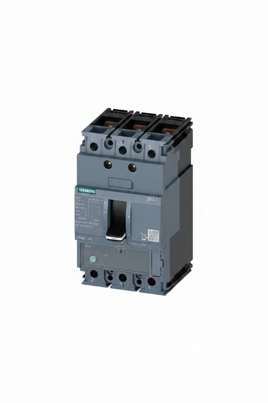 Siemens 3VA1163-5EE32-0AA0 Interruptor Automático de Caja Moldeada SENTRON 63A Marco 160 3 Polos - Vista frontal