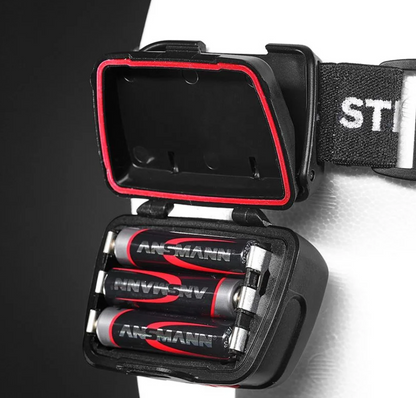 Linterna frontal LED Strauss manos libres, sensor de encendido sin contacto, ideal para minería, construcción y trabajo nocturno