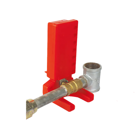 "L" TYPE LOCKING DEVICE FOR BALL VALVE