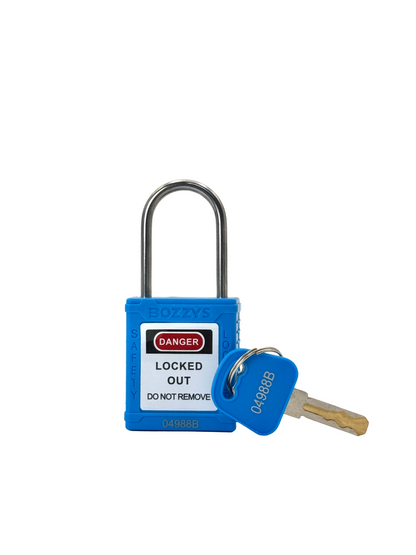 NYLON SAFETY LOCKOUT PADLOCK - 4 MM SHACKLE