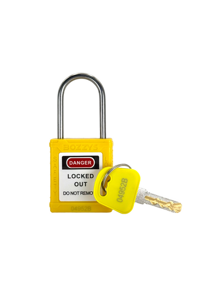 NYLON SAFETY LOCKOUT PADLOCK - 4 MM SHACKLE