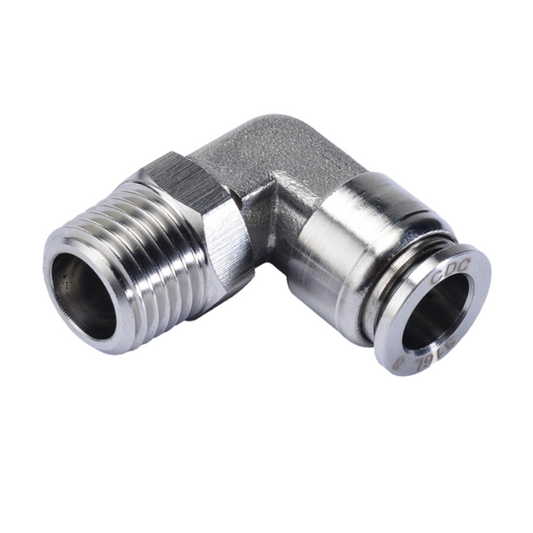 RACOR TIPO CODO INOXIDABLE