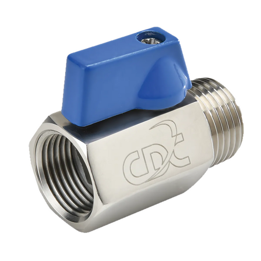VALVULA MINI DE ACERO INOXIDABLE