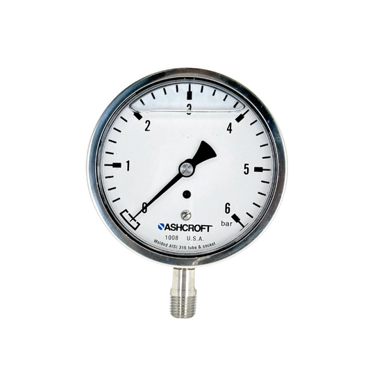 MANOMETRO DE ACERO INOXIDABLE ASHCROFT 1008 - 1/2" NPT