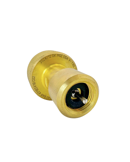 CONECTOR RECTO PARA VALVULAS CO2 RPV 1/4''- 18 NPT - MÜLLER