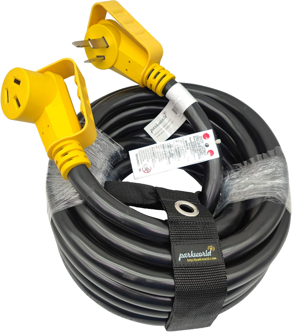 EXTENSIÓN ELÉCTRICA 50 AMP, 240 V,  NEMA 10-50,  3x6 AWG, 50 FT.