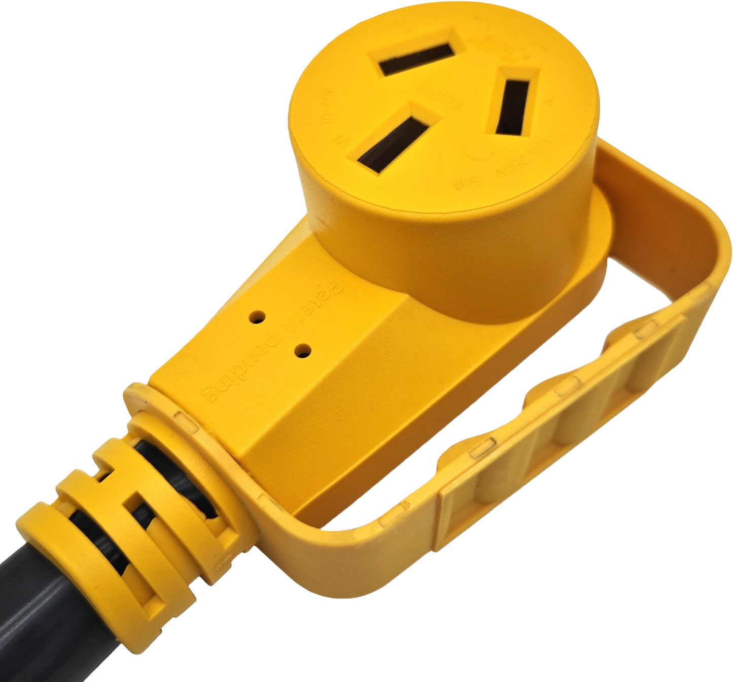 EXTENSIÓN ELÉCTRICA 50 AMP, 240 V,  NEMA 10-50,  3x6 AWG, 50 FT.